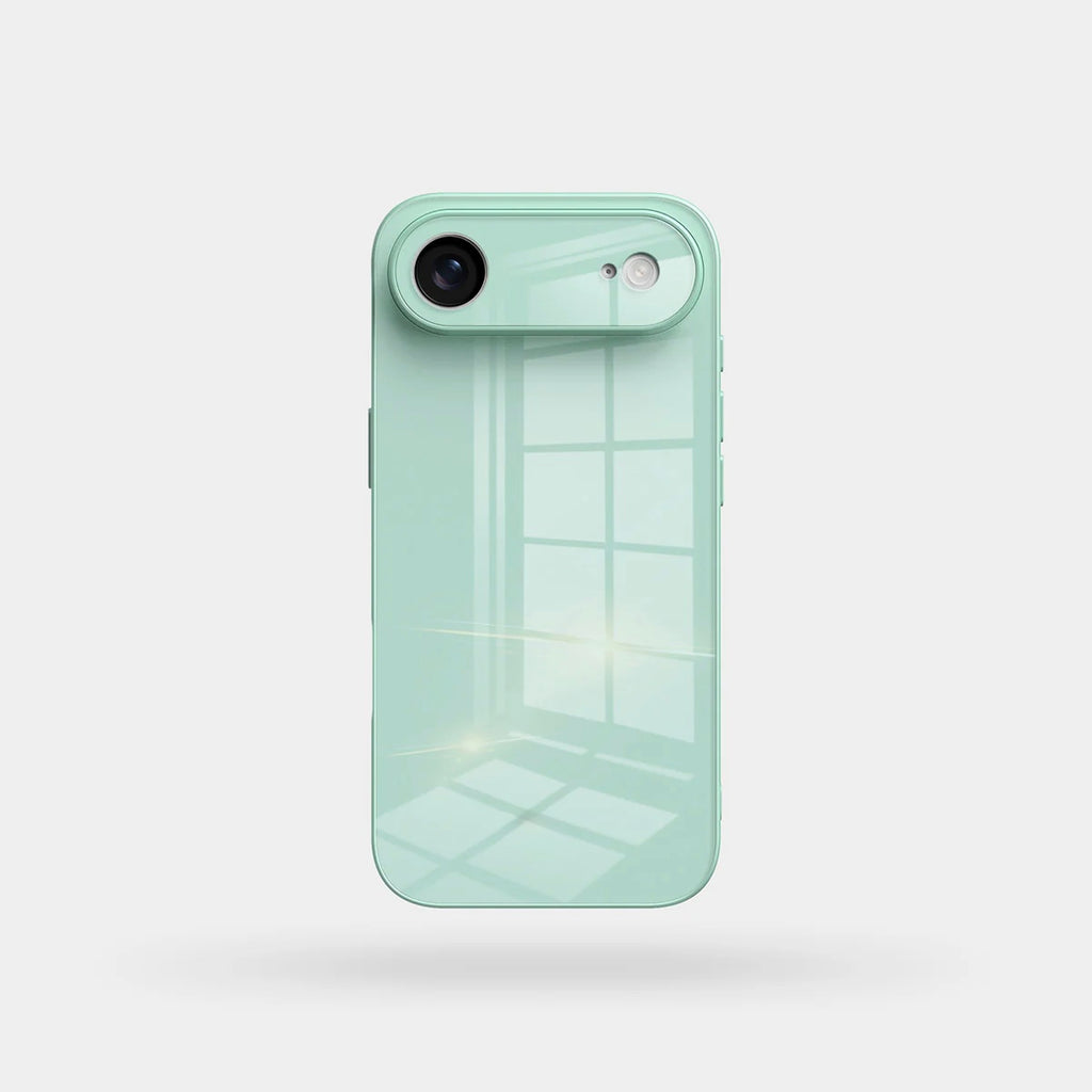 Lily Mint Green Glass Silicone IPhone Case