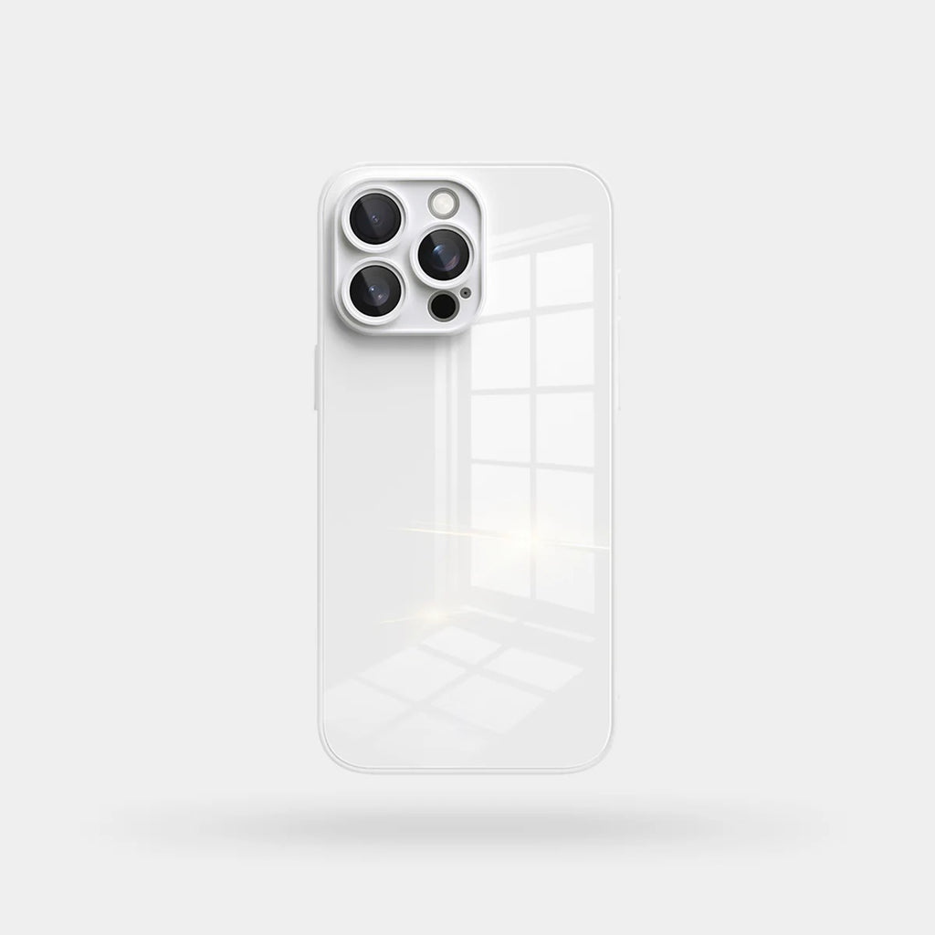 Lily White Glass Silicone IPhone Case