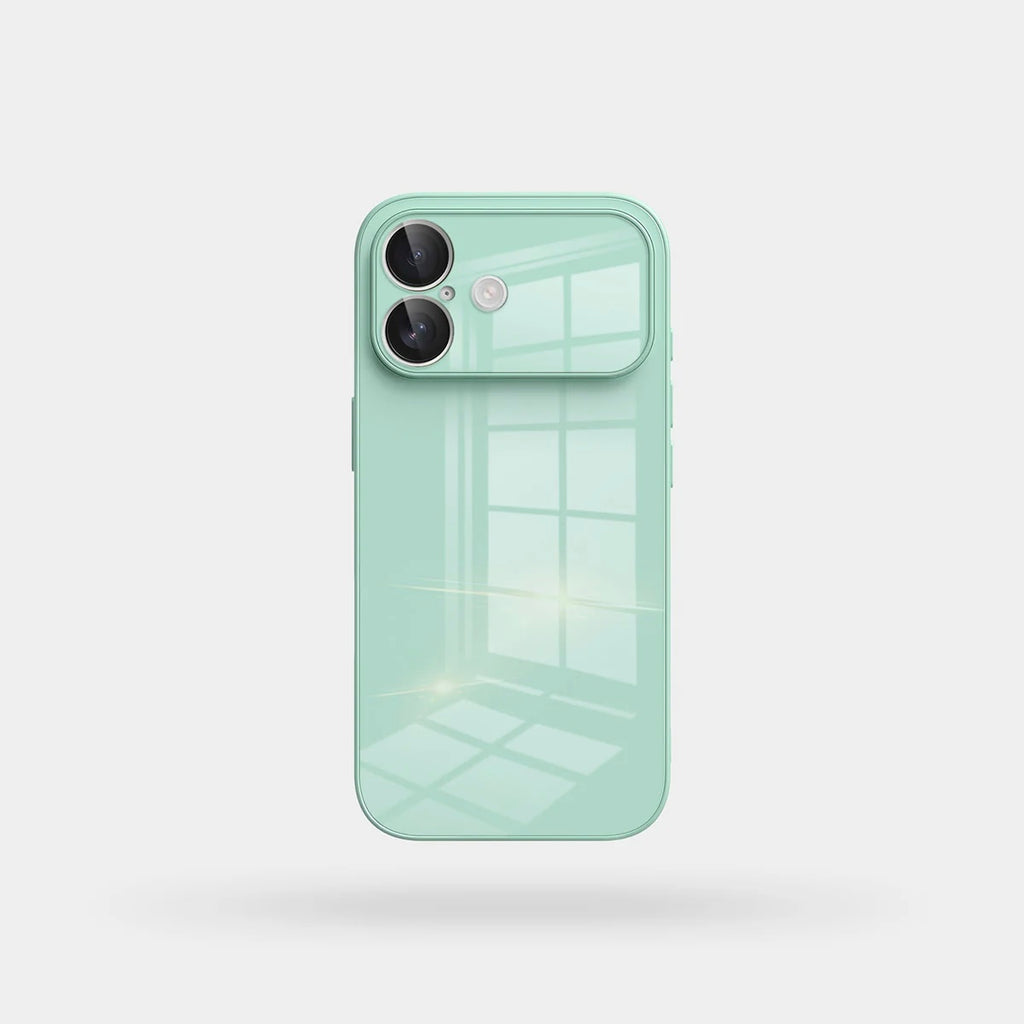 Lily Mint Green Glass Silicone IPhone Case