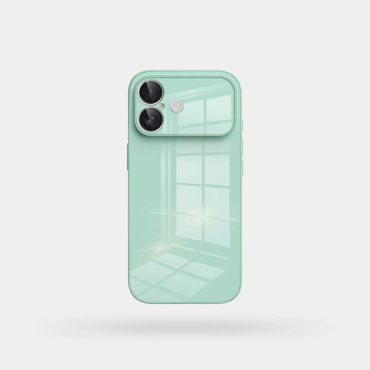 Lily Mint Green Glass Silicone IPhone Case