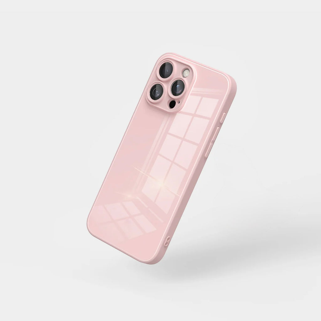 Lily Pink Glass Silicone IPhone Case