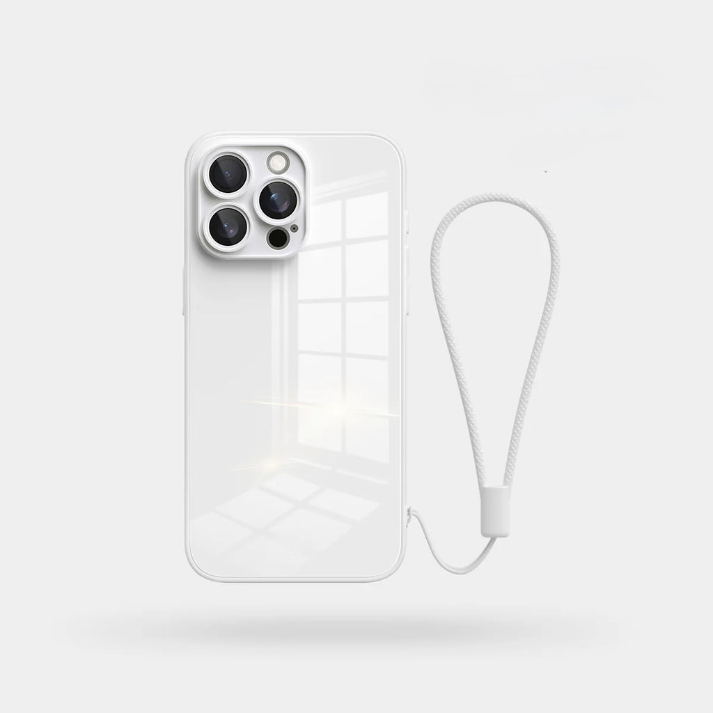 Lily White Glass Silicone IPhone Case