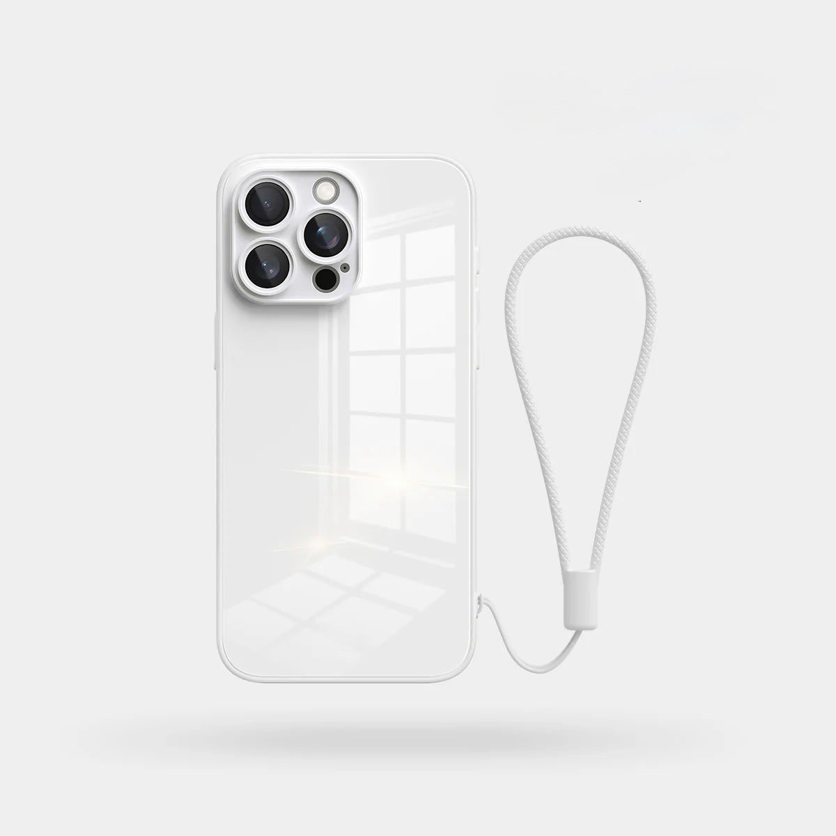 Lily White Glass Silicone IPhone Case