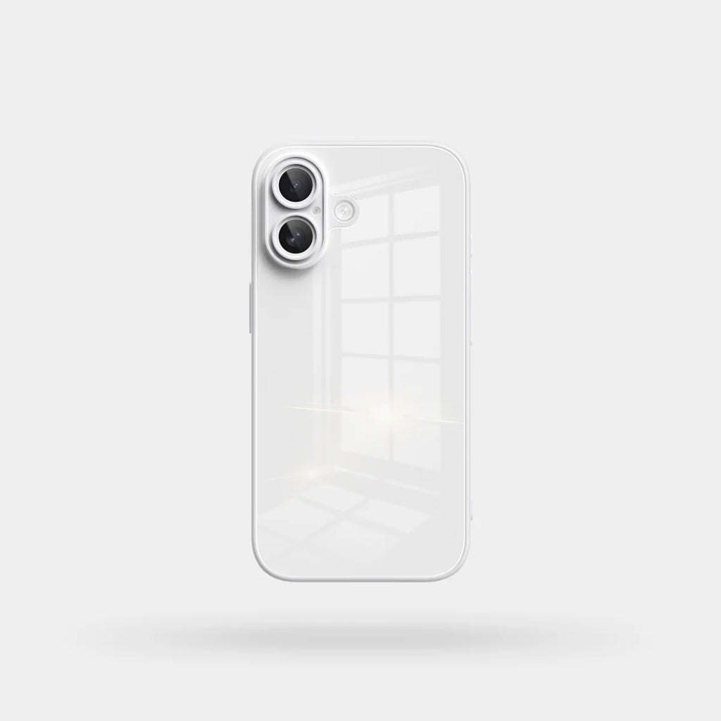 Lily White Glass Silicone IPhone Case