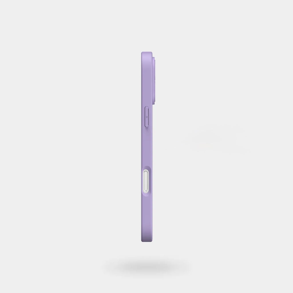 Lily Light Purple Glass Silicone IPhone Case