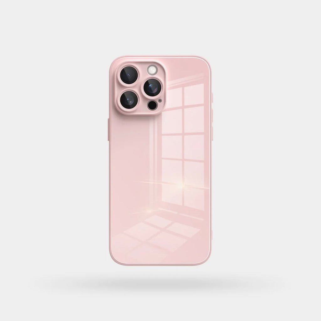 Lily Pink Glass Silicone IPhone Case