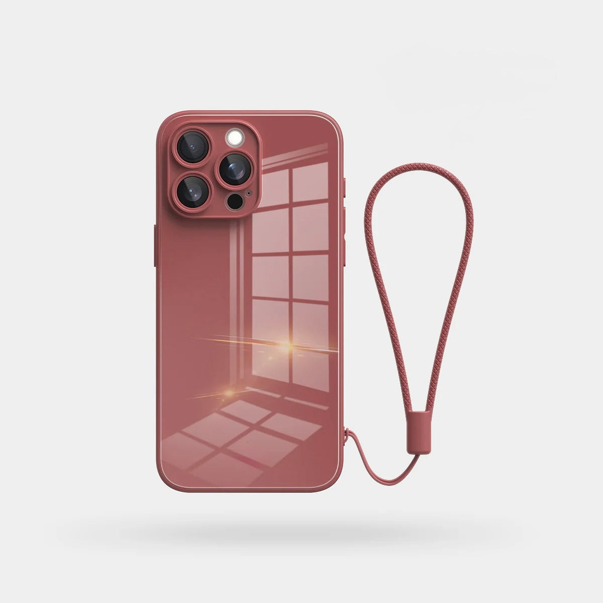 Lily Burgundy Glass Silicone IPhone Case