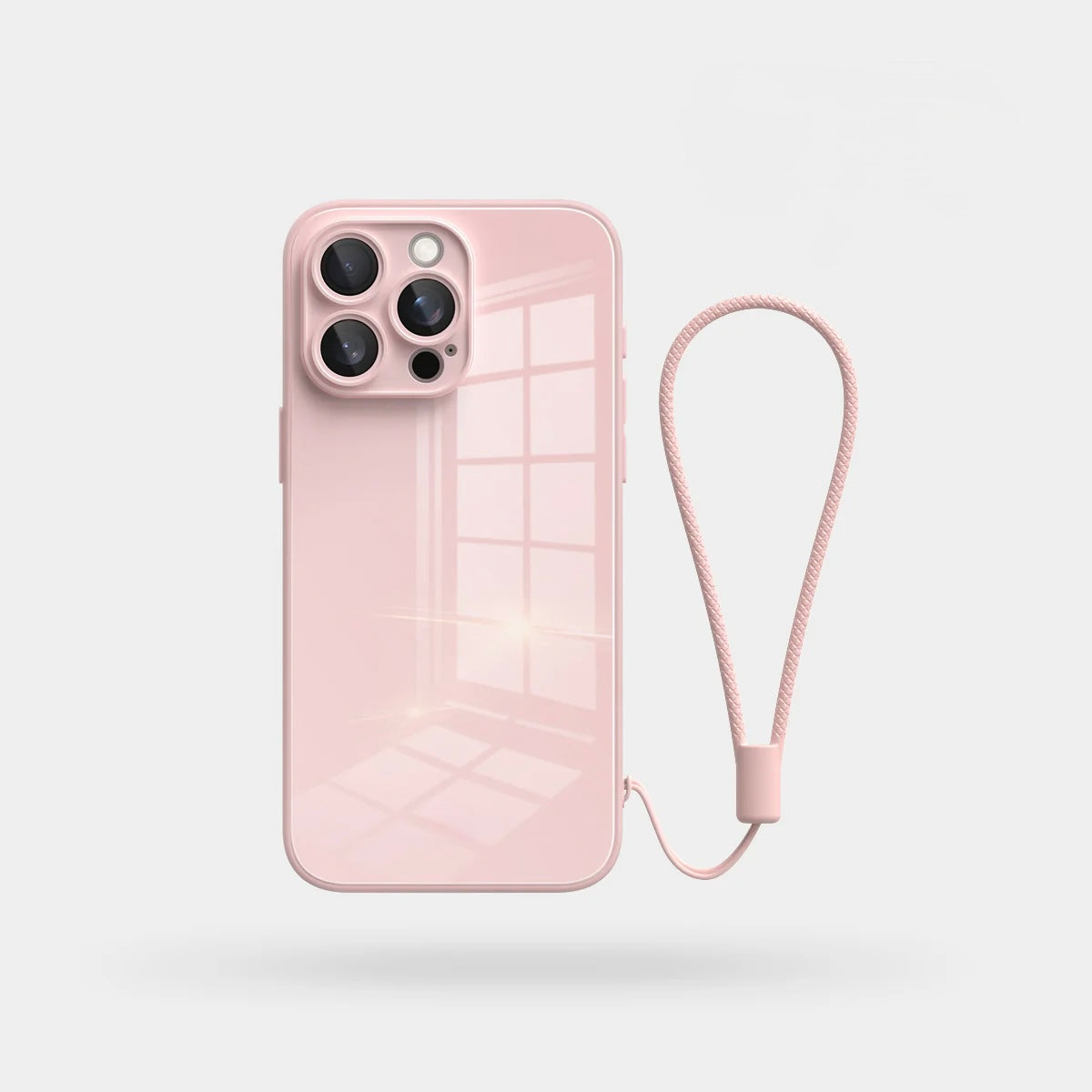 Lily Pink Glass Silicone IPhone Case