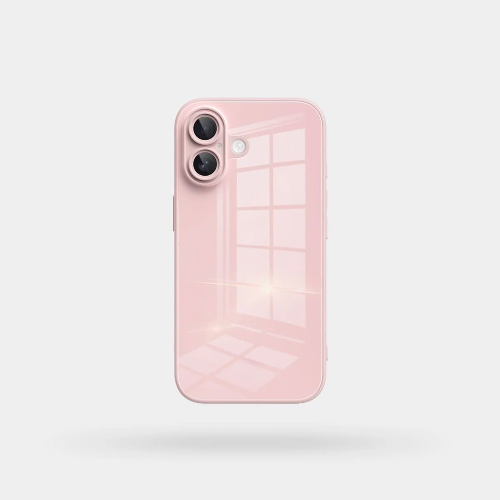 Lily Pink Glass Silicone IPhone Case