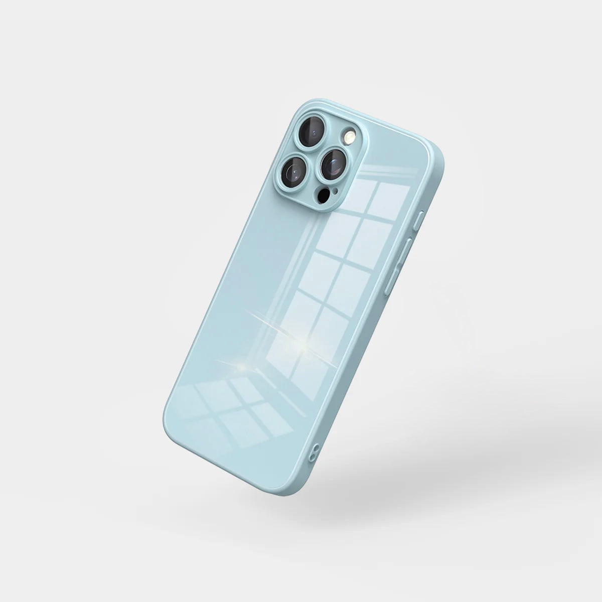 Lily Blue Glass Silicone IPhone Case