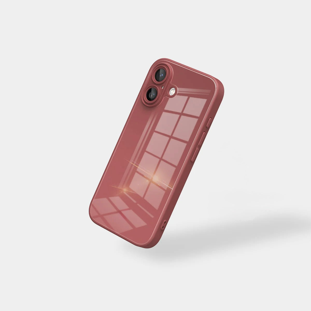 Lily Burgundy Glass Silicone IPhone Case