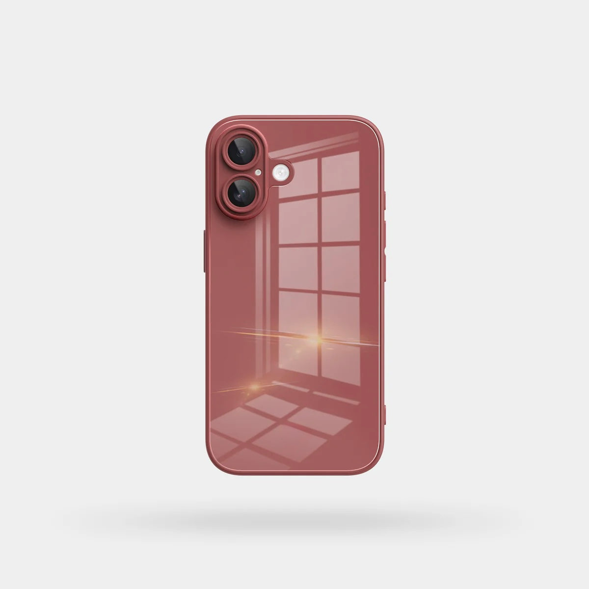 Lily Burgundy Glass Silicone IPhone Case