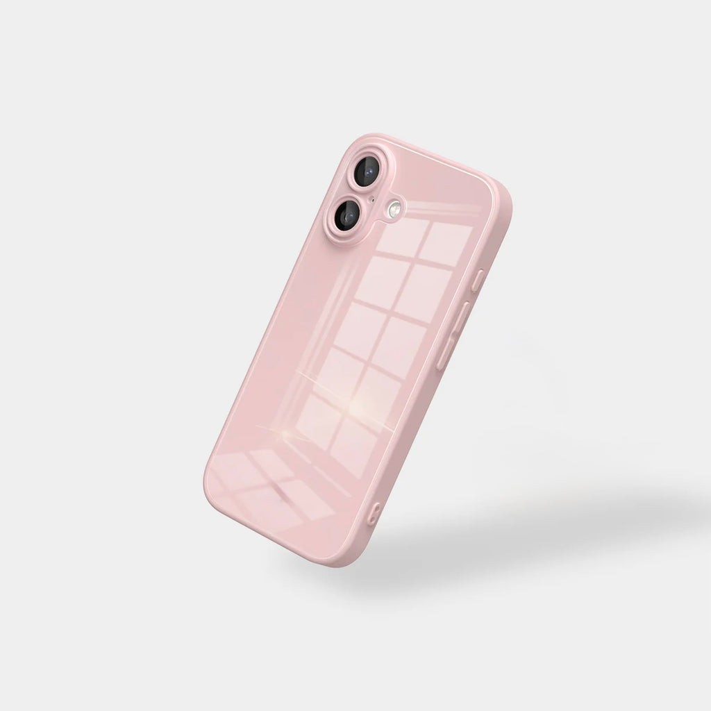 Lily Pink Glass Silicone IPhone Case