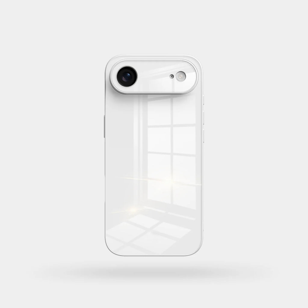Lily White Glass Silicone IPhone Case