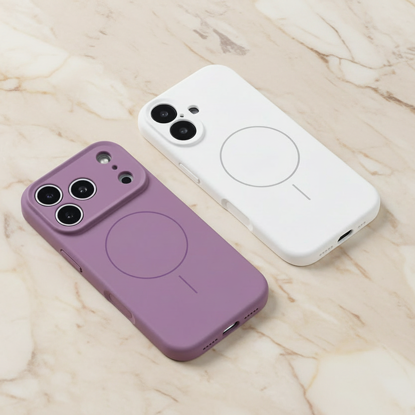 Luna Light Purple Liquid Silicone IPhone Case