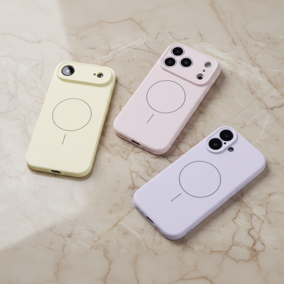 Luna Off-White Liquid Silicone IPhone Case