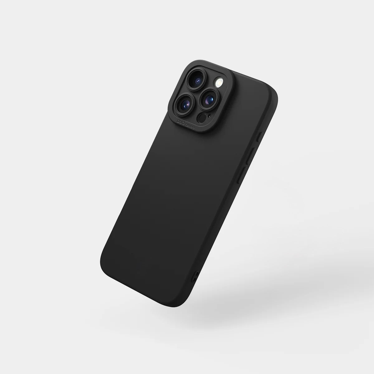 Halo Black Liquid Silicone IPhone Case