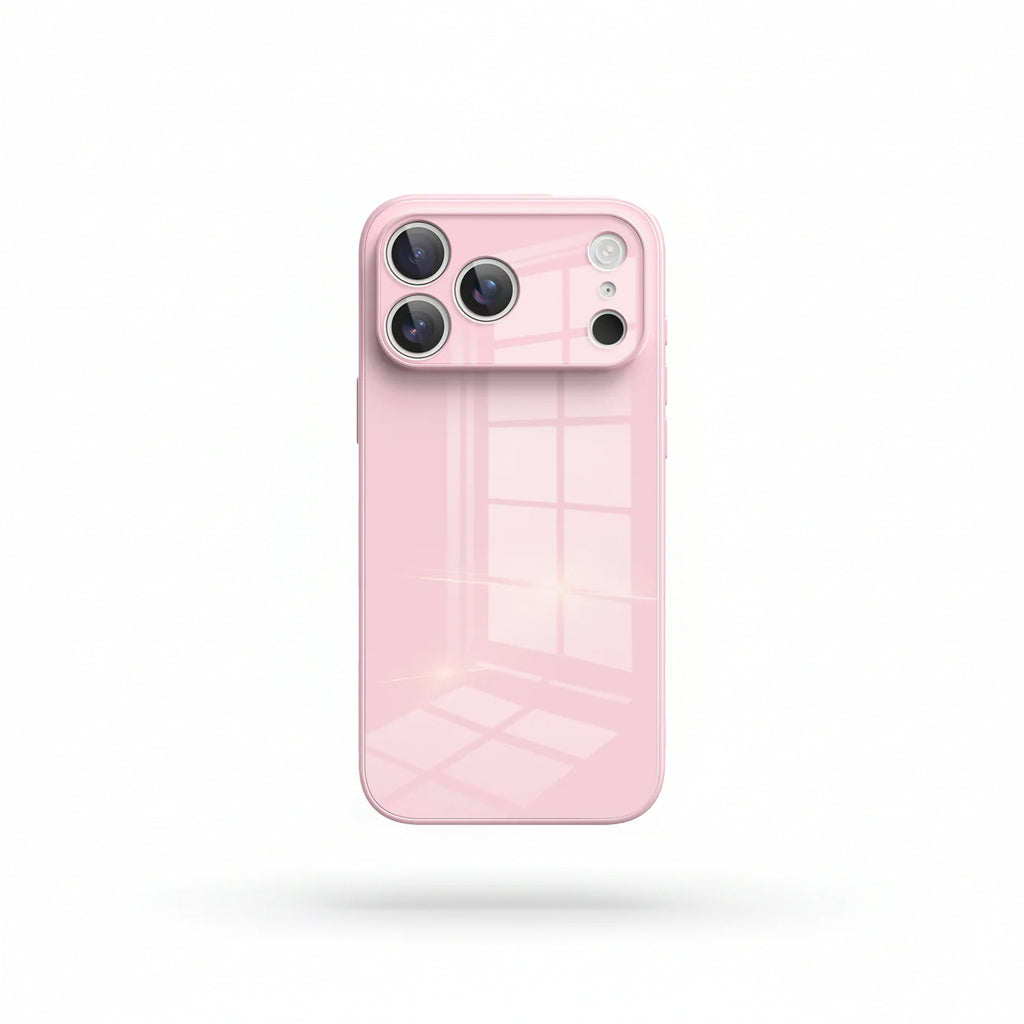 Lily Pink Glass Silicone IPhone Case