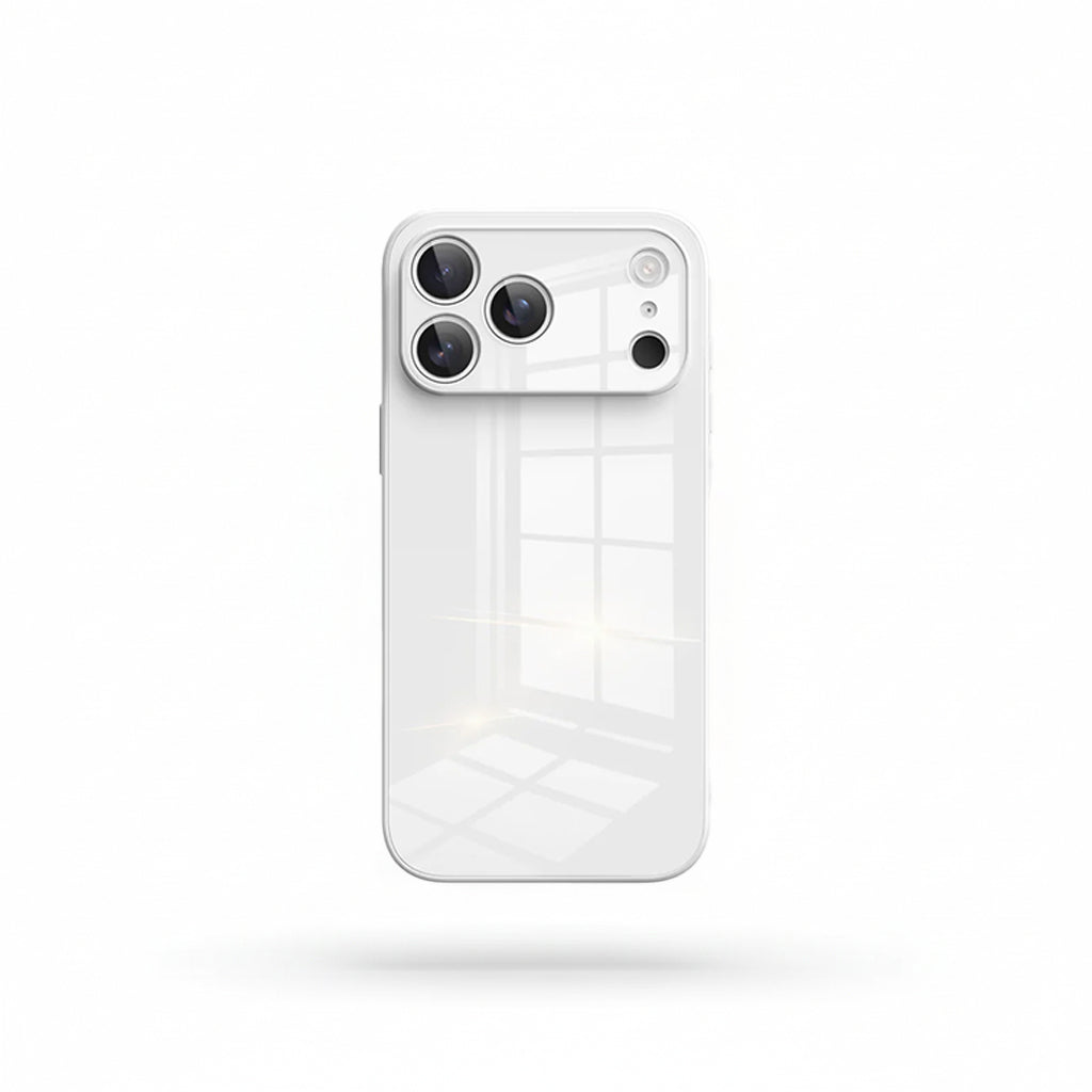 Lily White Glass Silicone IPhone Case